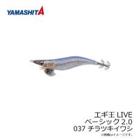 ヤマシタ　エギ王 LIVE 2.0 037 チラツキイワシ ナチュラル布 銀デザインホロ+490グロー | 釣具のFTO ヤフー店