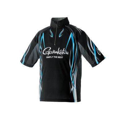Gamakatsu フィッシングシャツ Sサイズ ブラック フィッシングシャツショートスリーブ GM3732 | がまかつ