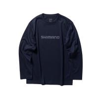 シマノ　SH-022W ドライロゴTシャツ ロングスリーブ M ピュアネイビー | 釣具のFTO ヤフー店