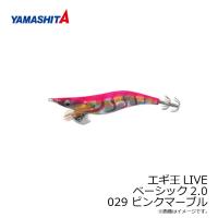 ヤマシタ　エギ王 LIVE 2.0 029 ピンクマーブル ラメ布 虹テープ | 釣具のFTO