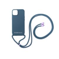 PHONECKLACE ロープネックストラップ付きシリコン ケース For iPhone 13 ティールブルー | PayPayカード公式ストア