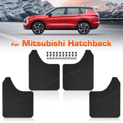 三菱　GG3w アウトランダーマッドフラップ　マッドガード　ブラック×ブラック JAOS ジャオス マッドガードIII 1台分セット ブラック