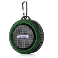 【並行輸入品】防水 高音質 ワイヤレス スピーカー 《グリーン》 Bluetooth コンパクト 持ち運び 携帯 音声通話可能 カラビナ(ゆうパケット、送料別商品) | LE-Ciel