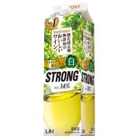 サントリー 無添加のおいしいワイン。ストロング白 紙パック 1.8L 1800ml x 6本 ケース販売 送料無料 本州のみ サントリー 日本 白ワイン DH1WP | ハードリカー ヤフー店