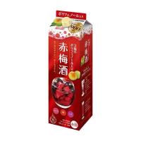 サッポロ 梅酒 ３種の贅沢ポリフェノール赤梅酒 8度 パック 1800ml x 6本 ケース販売 送料無料 本州のみ リキュール 梅酒 サッポロ | ハードリカー ヤフー店