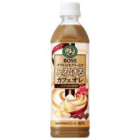 サントリー ボス とろけるカフェオレ [PET] 500ml x 24本[ケース販売] 送料無料 [サントリー SUNTORY 飲料 日本 コーヒー FBTT5] | ハードリカー ヤフー店