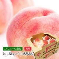 桃 山梨 秀品 約3kg 約1.5kg（5〜7玉）×2箱 産地直送 