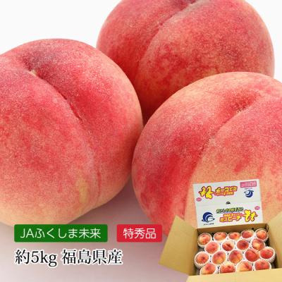 n 99.福島県産　特大硬め桃　5kg 贈答用可 本場の 白桃 贈答用 秀品 送料無料 【福島県産 白桃 1.5kg前後