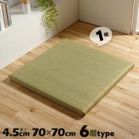 単品 6層構造 厚み4.5cm ネイラル 置き畳 ユニット畳 ヘリなし畳 日本製 い草 フリーリング システム畳 滑り止め加工 フローリング対応 | 養生シート屋