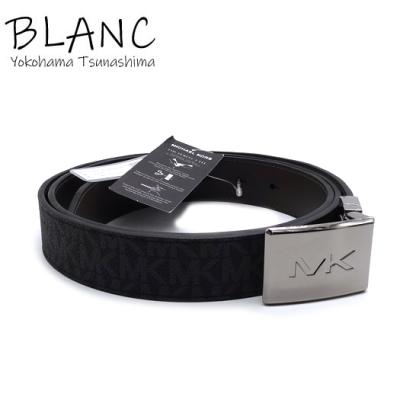 マイケルコース シグネチャーリバーシブルベルト PVC ブラック ブラウン 黒 36H3LBLY7B MICHAELKORS 横浜BLANC MICHAEL KORS（マイケルコース） シグネチャーリバーシブルベルト PVC