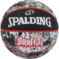 スポルディング バスケットボール グラフィティ ブラック×レッド 5号球 22FW ボール(84521j) | リバーアップ