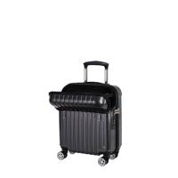 [アクタス] スーツケース ジッパー トップオープン トップス 機内持ち込み可 24L 45 cm 2.6kg ブラックカーボン | yolostore