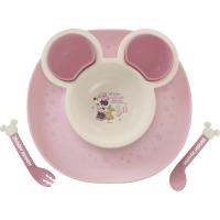 食べこぼしキャッチプレート 送料無料 のし無料 ミニー×ピンク 大皿 小皿 キャッチプレート スプーン フォーク 内祝い・贈り物に 女性に喜ばれるギフト | ちょっと寄り道したいギフト雑貨