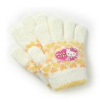 ハローキティ サンリオ キッズ ガールズ ニット手袋 日本製 のびのび