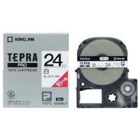 キングジム 正規品 SS24KL 白／黒文字 24mm幅 ロングタイプ 「テプラ」PROテープカートリッジ (78010280) | よろずデポ Yahoo!店