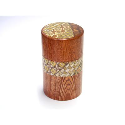 箱根寄木細工 茶筒 寄木 ムク茶筒 | 茶托・茶筒 | 寄木細工専門店 箱根丸山物産