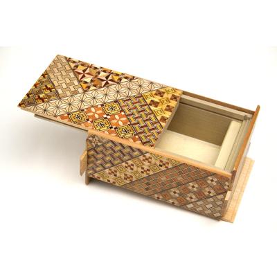 箱根寄木細工 箱根寄木細工 袖付長盆(小) | 工芸品 装飾品 民芸品 木工品 寄木細工