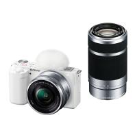 即納在庫あり  ＳＯＮＹ　デジタル一眼カメラα　VLOGCAM ZV-E10Y W (ホワイト)(ダブルズームレンズキット_SELP1650/SEL55210) | 秋葉原の電気屋さんyoshiba direct