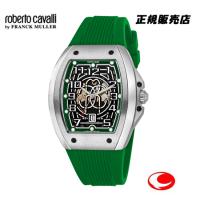 ロベルトカヴァリ バイ フランクミュラー   roberto cavalli by FRANCK MULLER　グリーンラバーベルト 自動巻　メンズ 腕時計 RV1G205P1021 | 時計・宝石のヨシイ