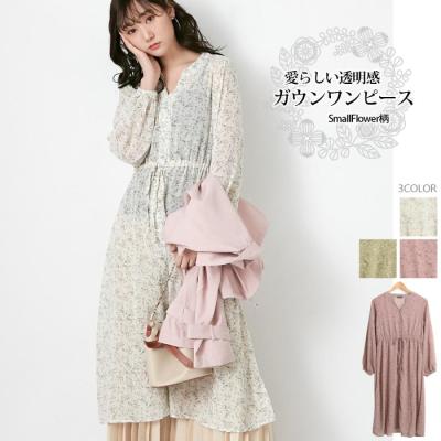 花柄 ガウン（ワンピース）の商品一覧｜ワンピース、チュニック  