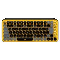 ロジクール キーボード POP KEYS Mechanical Wireless Keyboard K730YL 茶軸 [イエロー] | ユープラン