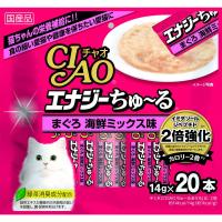 チャオ (CIAO) 猫用おやつ エナジーちゅ~る まぐろ 海鮮ミックス味 14g×20本入 | youthfuldays