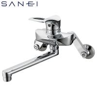 SANEI 壁付シングルレバー混合栓 一般地用 K1712-13 水栓金具 キッチン用 キッチン水栓 三栄水栓 | ワイピードットコム