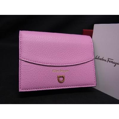 【Salvatore Ferragamo】ガンチーニステッチ財布 ピンク 箱付き 楽天市場】フェラガモ 財布 ガンチーニ 二つ折り ピンク