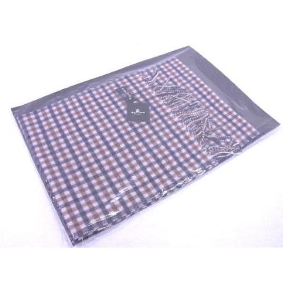 専用！！！アクアスキュータム チェック柄 マフラー 青　新品未使用 カシミヤチェックマフラー BLUE