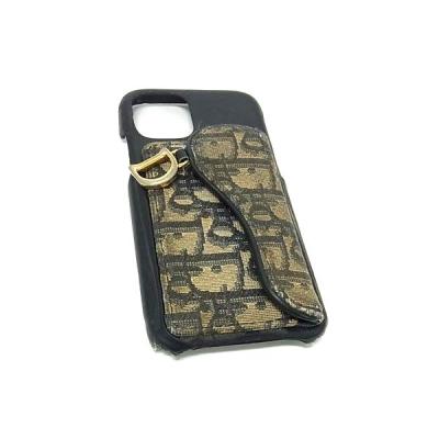 dior iphone13pro ケース ブラック DIOR MEN Iphone 13 Pro Oblique Phone Case - Black Phone