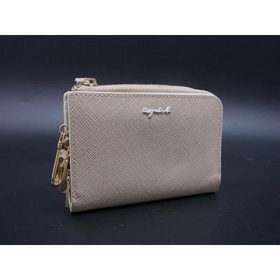 agnes b. キーケース ライトグレー 新品未使用 レザー キーケース”ava” TAW02－03（O787VLE4341