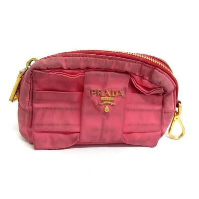 【美品】PRADA プラダ ポーチ 化粧ポーチ 小物入れ　ピンク プラダ PRADA ポーチ コスメポーチ メイクポーチ PR