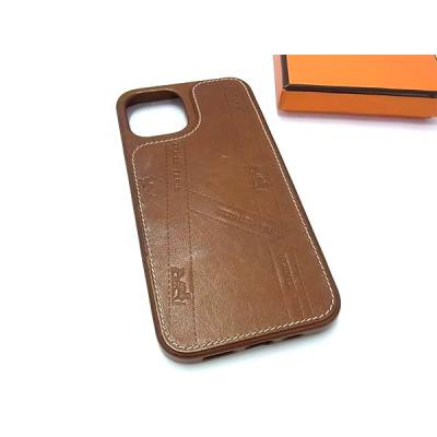 【美品・正規品】エルメス iPhone12pro ケース 本革 レザー 茶 公式の 美品・正規品】エルメス iPhone12pro ケース 本革 レザー