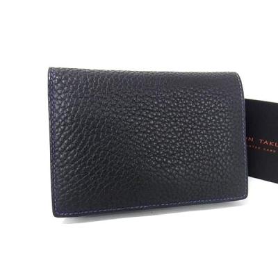 【新品未使用】メゾンタクヤ　ケース　ネイビー　本革　レザー　小銭入れ 新品未使用】メゾンタクヤ コインケース ネイビー 本革 レザー
