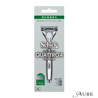 シック Schick クワトロ4 チタニウム ホルダー（本体 刃付き＋替刃1個）【ドラッグストア】【ゆうパケット対応】 | AUBE オーブ Yahoo!ショッピング店