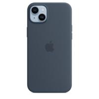 【au】【iPhone 14 Plus ケース】MagSafe対応iPhone 14 Plusシリコーンケース - ストームブルー [MPT53FE] Apple 純正品 | YTヤフーショッピング店