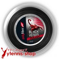 ポリファイバー(Polyfibre) ブラックヴェノムラフ(Black Venom Rough) ブラック 200mロール | Yテニスショップ