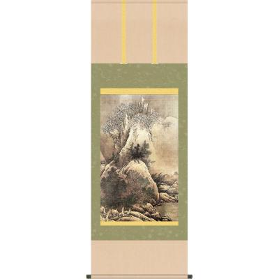 美品 2065 雪村 「夏冬山水図」 工芸印刷 絹本 日本画 掛軸 2本セット 2025年最新】Yahoo!オークション - 山水、風月(日本画 絵画)の