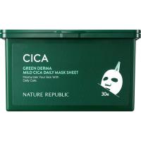 NATURE REPUBLIC グリーンダーマCICA デイリーシートマスク 30枚350mL  1 個 | ゆい おきなわ市場
