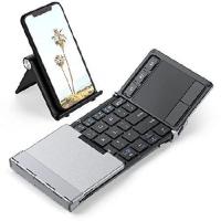 iClever Foldable Keyboard, BK08 Bluetooth Keyboard with Sensitive Touchpad (Sync Up to 3 Devices), Pocket-Sized Tri-Folded Portable Keyboard for iPad | yukinko3号店