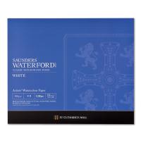 WATERFORD ウォーターフォード 水彩紙 コットン100％ 300g/m2 中目 ホワイト ブロック F8 (455×380mm) 12枚とじ EHB-F8 | ゆめ画材