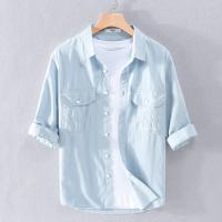 シャツ メンズ メンズシャツ 半袖シャツ メンズ 五分袖 秋服 メンズ | 夢価格