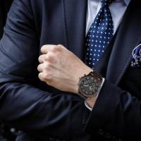メンズ 腕時計 ウォッチ 日本製クォーツムーブメント 24時間表示 日付表示付き 夜光 プッシュ式 タイマー付き ビジネス アクセサリー クォーツ腕時計 | 夢価格