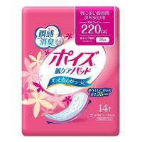 《日本製紙クレシア》 ポイズ 肌ケアパッド 特に多い長時間・夜も安心用(安心スーパー) 14枚 | 夢海月