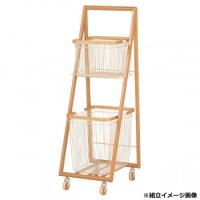 弘益(KOEKI) MASH リヴ キャリーバスケットワゴンL ホワイト LIVCL2WH | インテリア雑貨のマッシュアップ