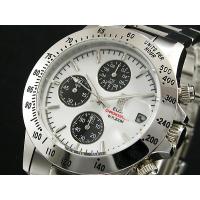 エルジン ELGIN クロノグラフ 腕時計 FK1184S-W ホワイト | ユメルカ