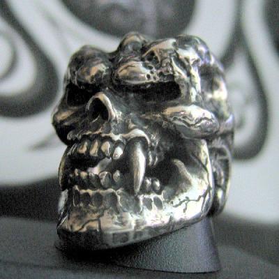 HELL BULL スモールウイングドラゴンシルバーリング19号