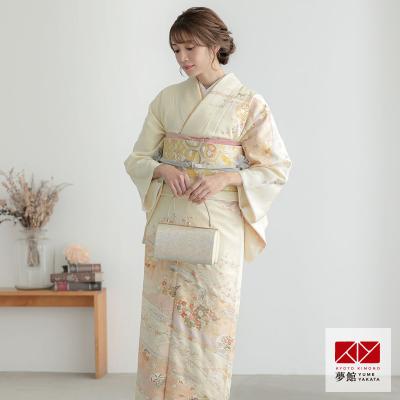 ご確認用 正絹 訪問着 クリーム色 単品YJ ご確認用 正絹 訪問着 クリーム色 単品YJ