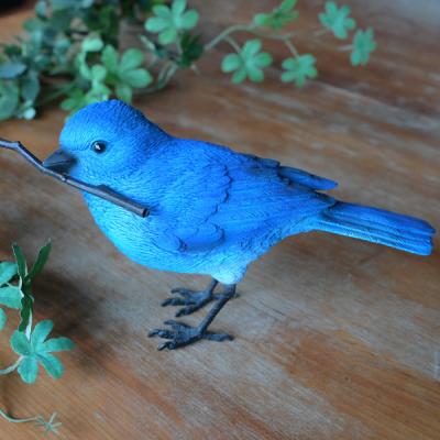 青い鳥と巣箱の陶器製置物　小物入れ 青い鳥と巣箱の陶器製置物 小物入れ 青い鳥と巣箱の陶器製置物 小物
