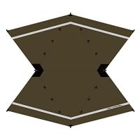 YOKA PUP TARP パップタープ ムササビ型 簡易シェルター 5x4.4m YOKA TIPI 連結 クローズド可能 | ユリとソラ